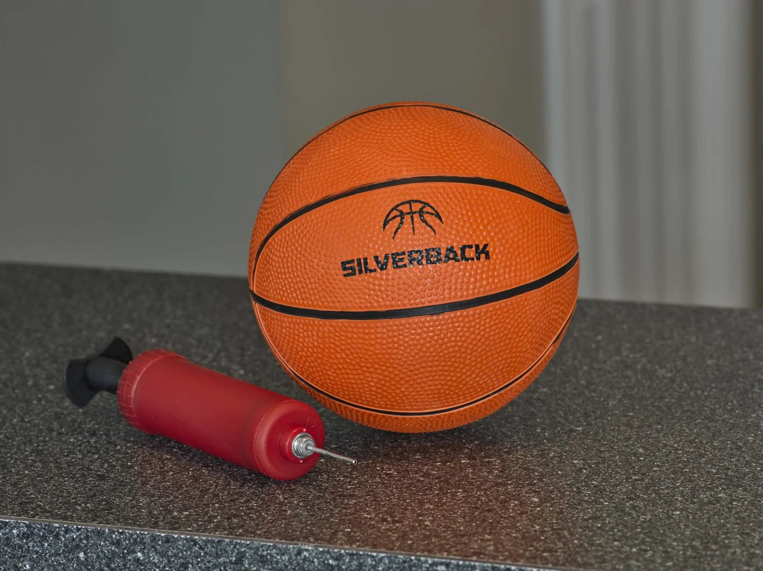 23 In. LED Light-Up over the Door Mini Basketball Hoop Includes Mini Basketball and Air Pump